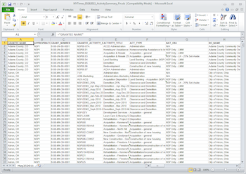 image of spreadsheet